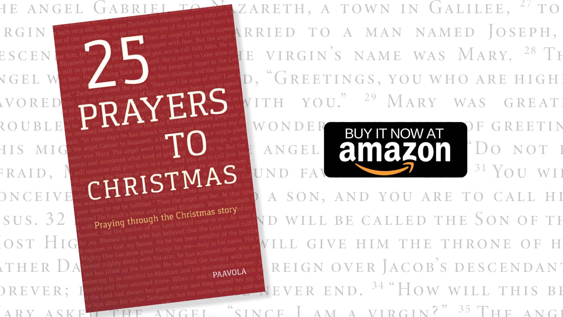 25 Prayers to Christmas – Amazon - 1920 redo