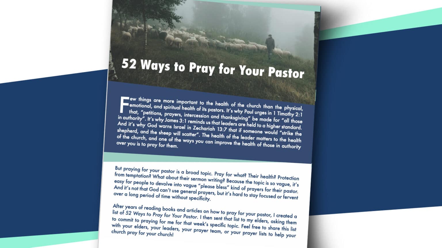 52 Ways to Pray for Your Pastor