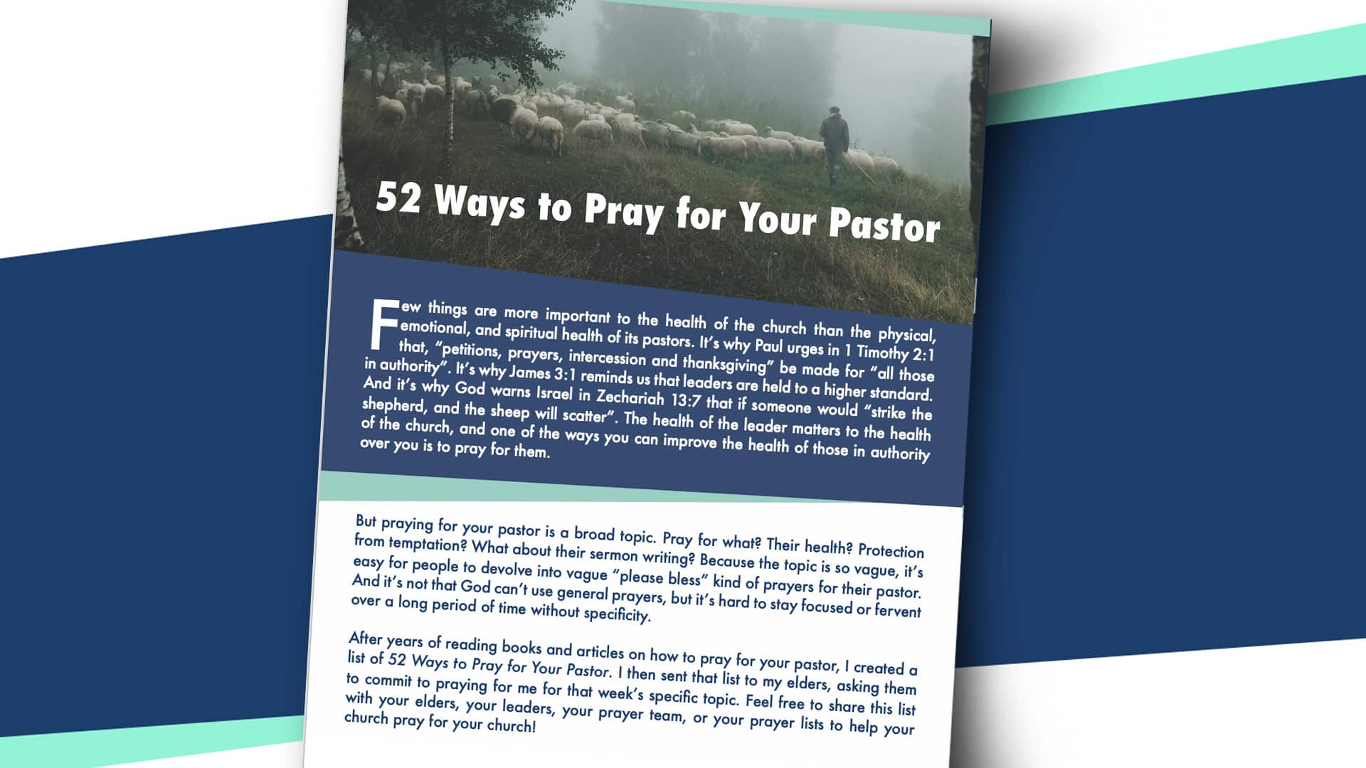 52 Ways to Pray for Your Pastor Preview