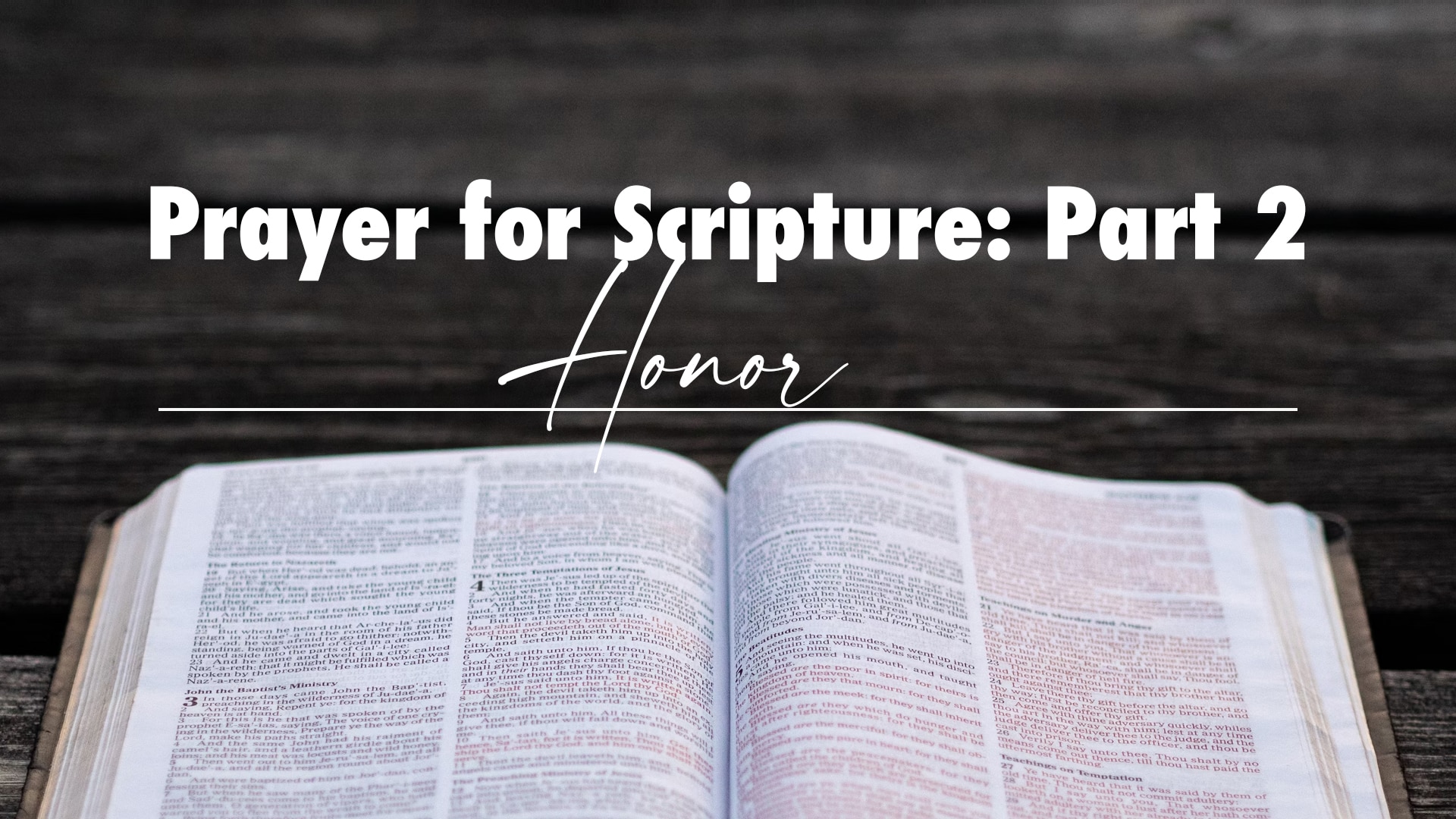 Bible Honor